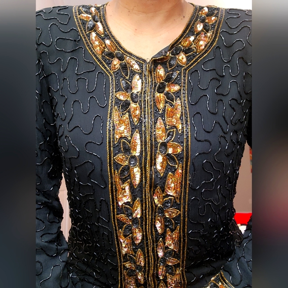 Beaded Sequined Top
